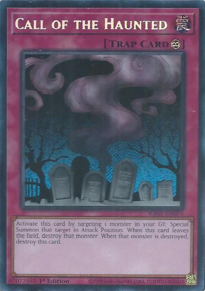 Call of the Haunted [RA05-EN076] Secret Rare - Yugioh Cards For Your TCG Needs!