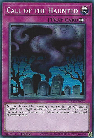 Call of the Haunted [RA05-EN076] Super Rare - Yugioh Cards For Your TCG Needs!