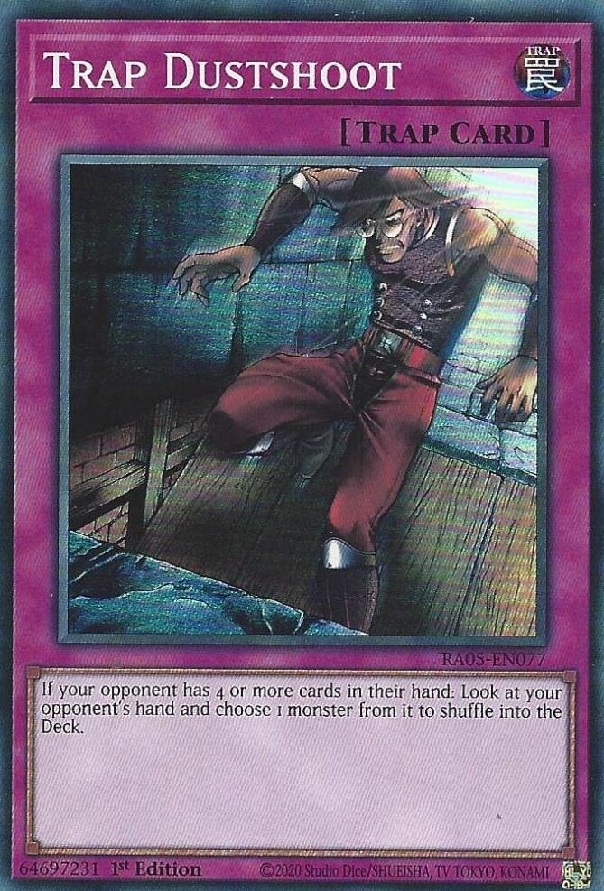 Trap Dustshoot [RA05-EN077] Super Rare - Yugioh Cards For Your TCG Needs!