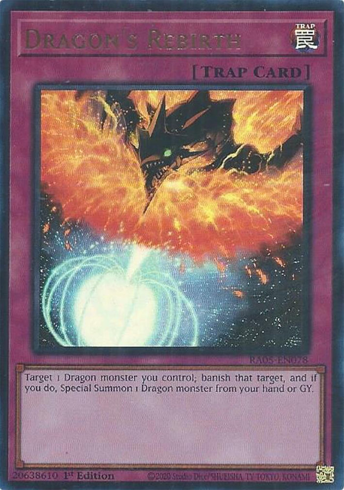 Dragon's Rebirth [RA05-EN078] Ultra Rare - Yugioh Cards For Your TCG Needs!