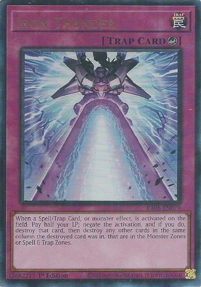 Iron Thunder [RA05-EN079] Ultimate Rare - Yugioh Cards For Your TCG Needs!