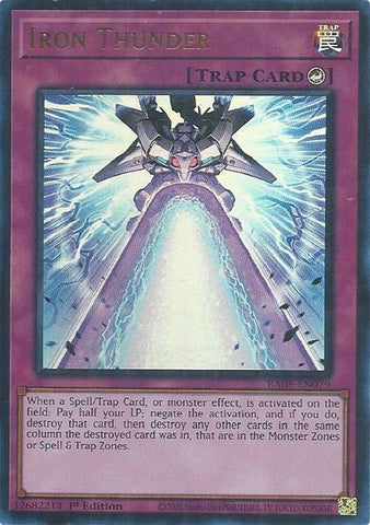 Iron Thunder [RA05-EN079] Ultra Rare - Yugioh Cards For Your TCG Needs!