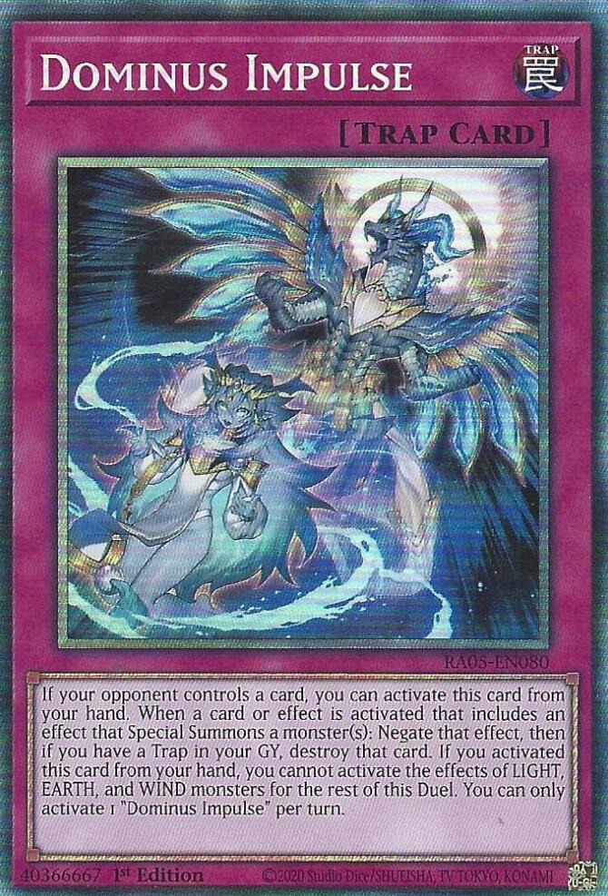 Dominus Impulse [RA05-EN080] Collector's Rare - Yugioh Cards For Your TCG Needs!