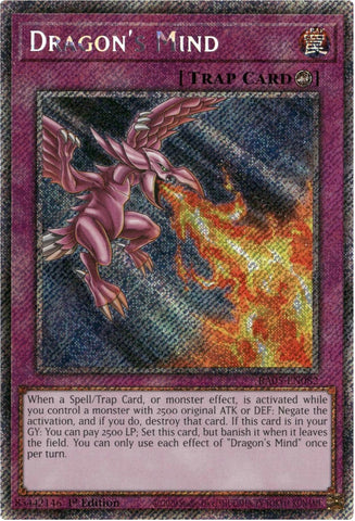 Dragon's Mind [RA05-EN082] Platinum Secret Rare - Yugioh Cards For Your TCG Needs!