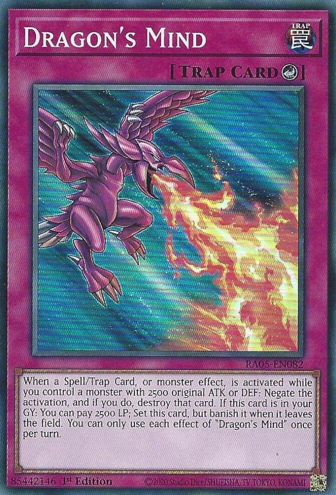 Dragon's Mind [RA05-EN082] Super Rare - Yugioh Cards For Your TCG Needs!