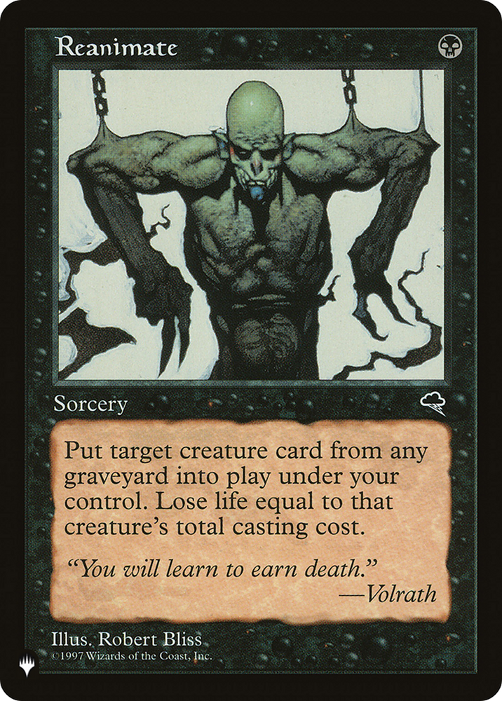 Reanimate [The List] Magic: The Gathering
