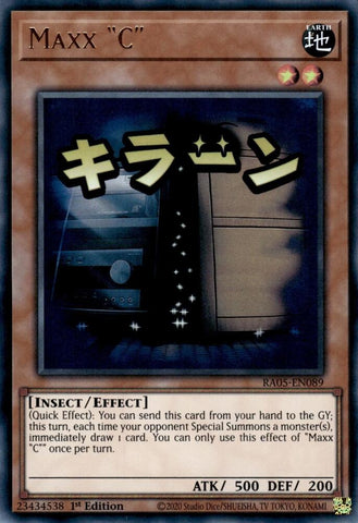 Maxx "C" [RA05-EN089] Ultra Rare - Yugioh Cards For Your TCG Needs!