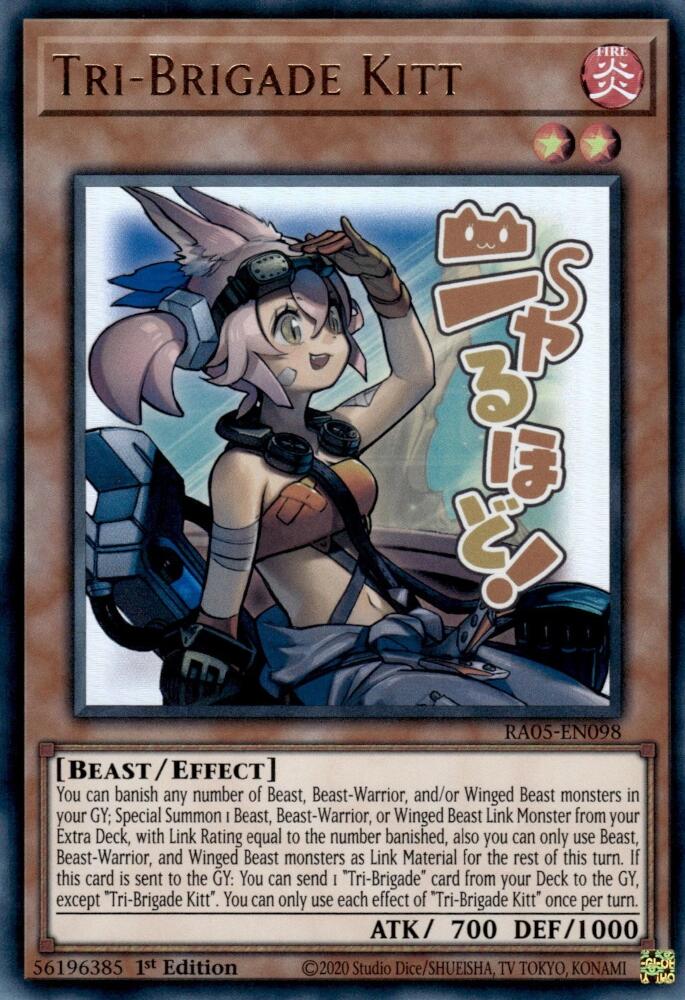 Tri-Brigade Kitt [RA05-EN098] Ultra Rare - Yugioh Cards For Your TCG Needs!