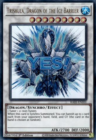 Trishula, Dragon of the Ice Barrier [RA05-EN101] Ultra Rare - Yugioh Cards For Your TCG Needs!