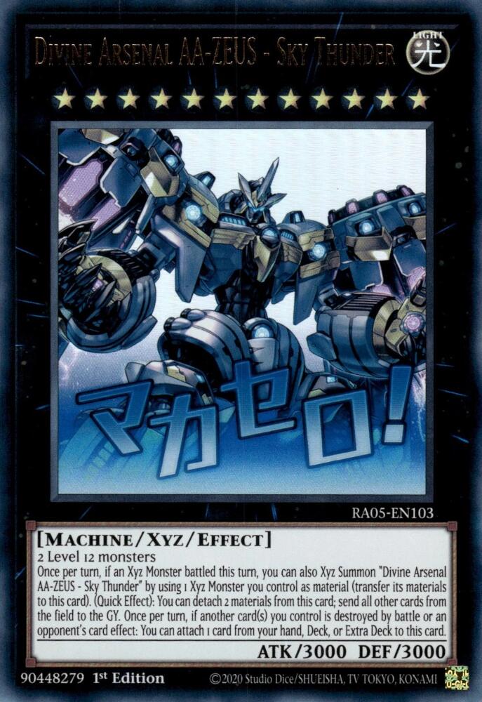 Divine Arsenal AA-ZEUS - Sky Thunder [RA05-EN103] Ultra Rare - Yugioh Cards For Your TCG Needs!