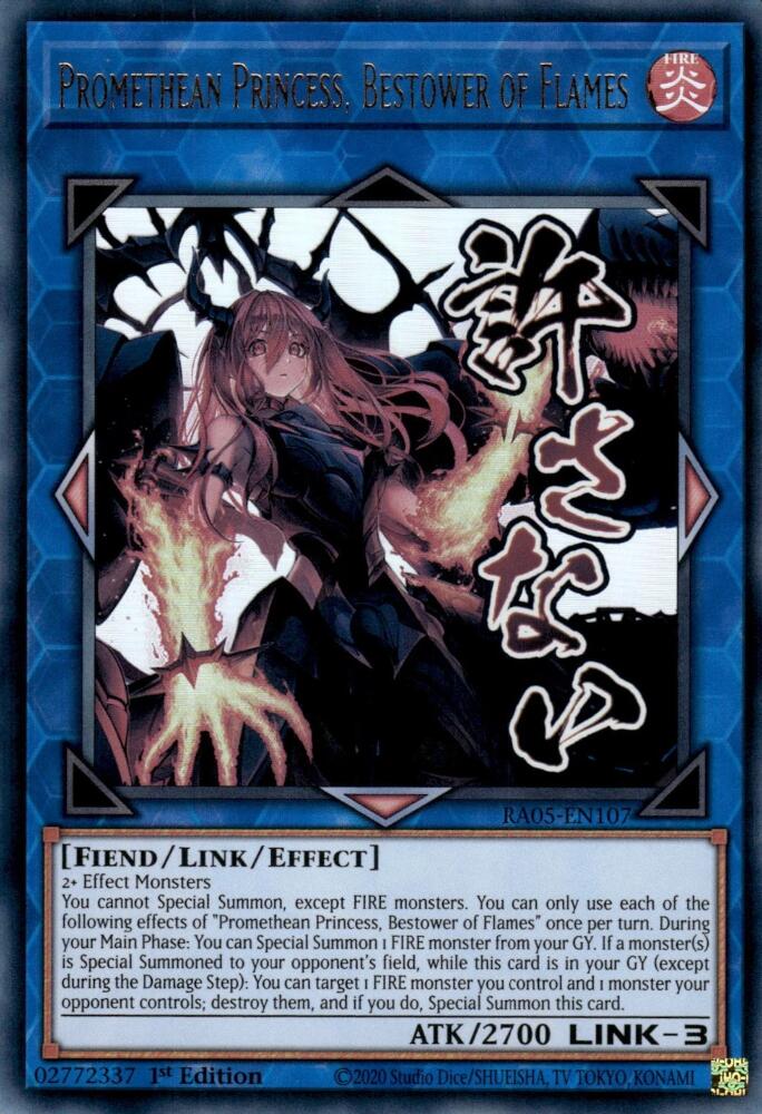 Promethean Princess, Bestower of Flames [RA05-EN107] Ultra Rare - Yugioh Cards For Your TCG Needs!
