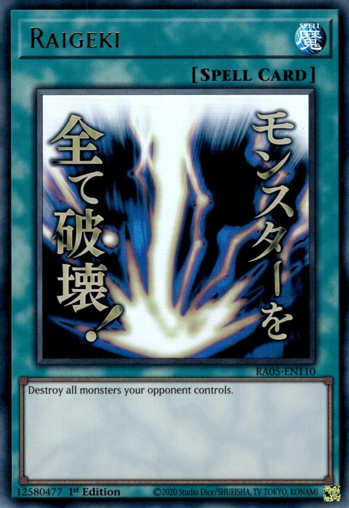 Raigeki [RA05-EN110] Ultra Rare - Yugioh Cards For Your TCG Needs!