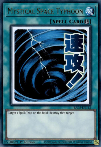 Mystical Space Typhoon [RA05-EN112] Ultra Rare - Yugioh Cards For Your TCG Needs!