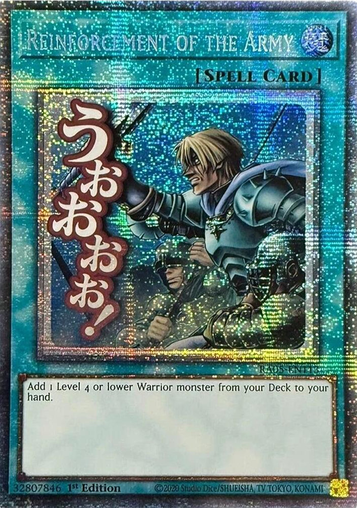 Reinforcement of the Army [RA05-EN113] Starlight Rare - Yugioh Cards For Your TCG Needs!
