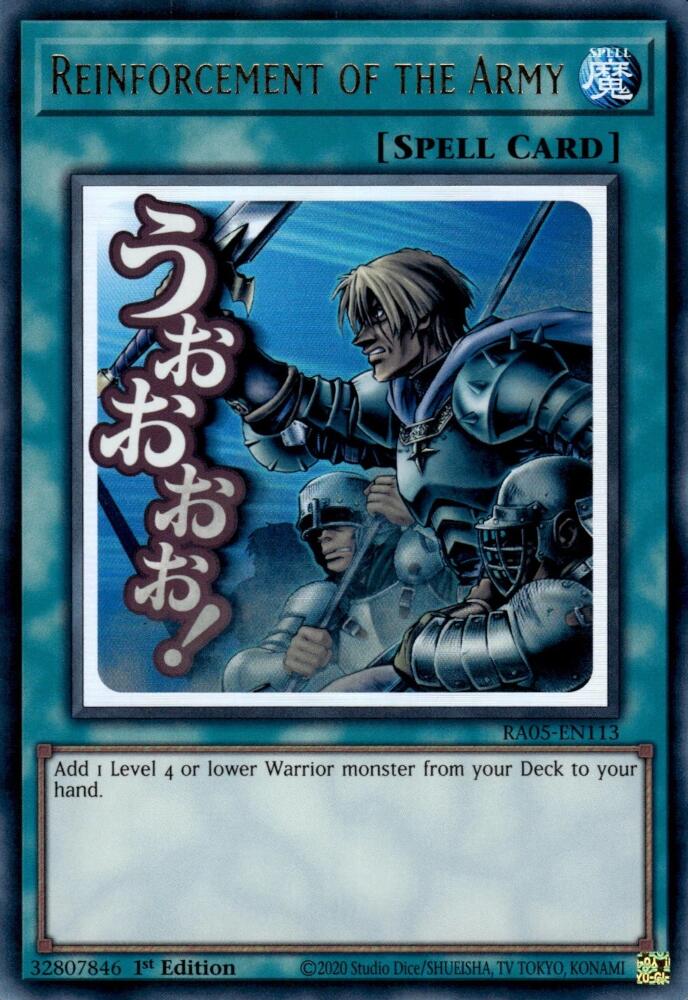 Reinforcement of the Army [RA05-EN113] Ultra Rare - Yugioh Cards For Your TCG Needs!