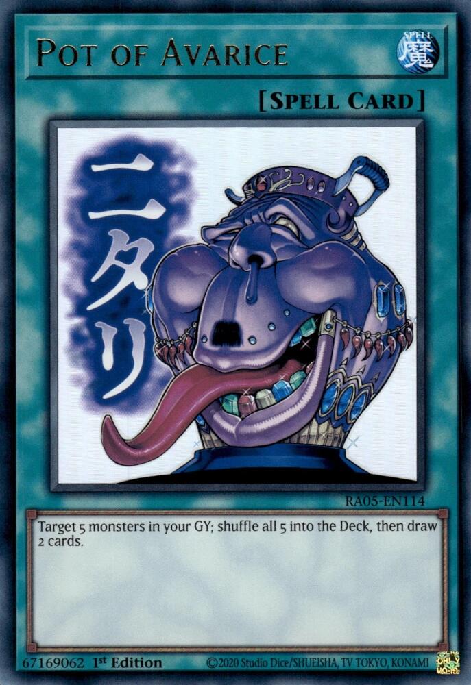 Pot of Avarice [RA05-EN114] Ultra Rare - Yugioh Cards For Your TCG Needs!