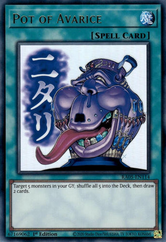 Pot of Avarice [RA05-EN114] Ultra Rare - Yugioh Cards For Your TCG Needs!
