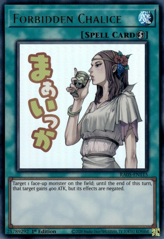 Forbidden Chalice [RA05-EN115] Ultra Rare - Yugioh Cards For Your TCG Needs!