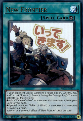 New Frontier [RA05-EN121] Ultra Rare - Yugioh Cards For Your TCG Needs!