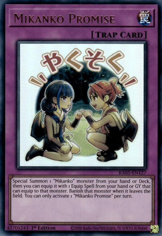Mikanko Promise [RA05-EN127] Ultra Rare - Yugioh Cards For Your TCG Needs!