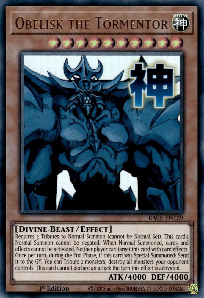 Obelisk the Tormentor [RA05-EN129] Ultra Rare - Yugioh Cards For Your TCG Needs!