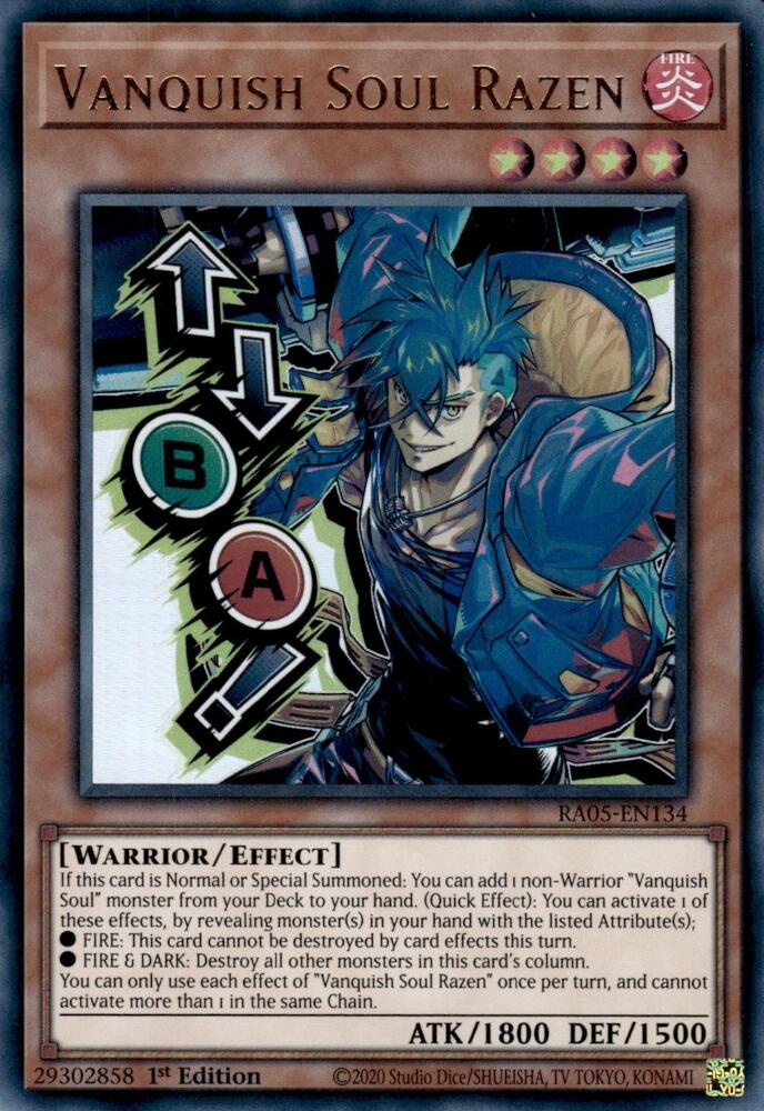 Vanquish Soul Razen [RA05-EN134] Ultra Rare - Yugioh Cards For Your TCG Needs!