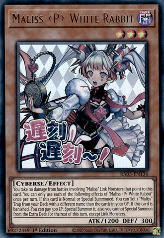 Maliss P White Rabbit [RA05-EN136] Ultra Rare - Yugioh Cards For Your TCG Needs!