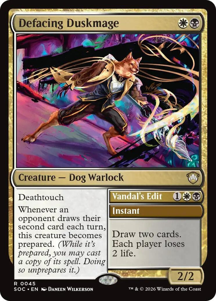 Defacing Duskmage [Secrets of Strixhaven Commander]