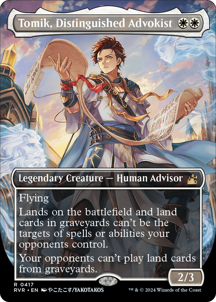 Tomik, Distinguished Advokist (Anime Borderless) [Ravnica Remastered] Magic: The Gathering