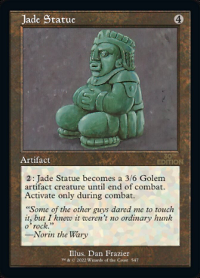 Jade Statue (Retro) [30th Anniversary Edition] Magic: The Gathering