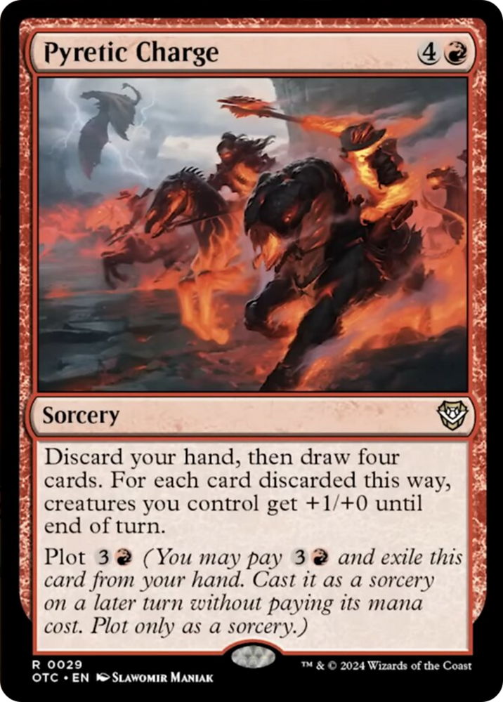 Pyretic Charge [Outlaws of Thunder Junction Commander] Magic: The Gathering