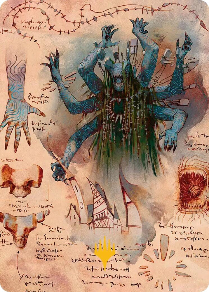 The Dawning Archaic Art Card (Gold-Stamped Planeswalker Symbol) [Secrets of Strixhaven Art Series]