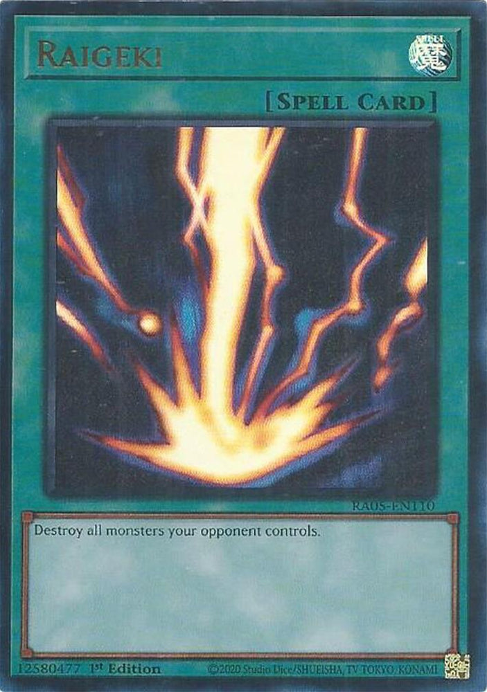 Raigeki [RA05-EN110] Ultra Rare - Yugioh Cards For Your TCG Needs!