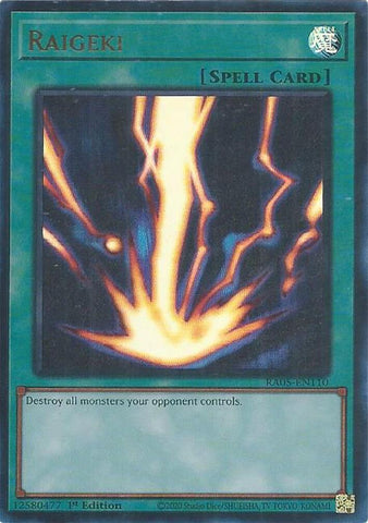 Raigeki [RA05-EN110] Ultra Rare - Yugioh Cards For Your TCG Needs!