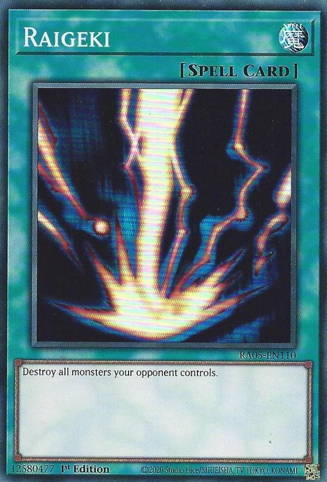 Raigeki [RA05-EN110] Super Rare - Yugioh Cards For Your TCG Needs!