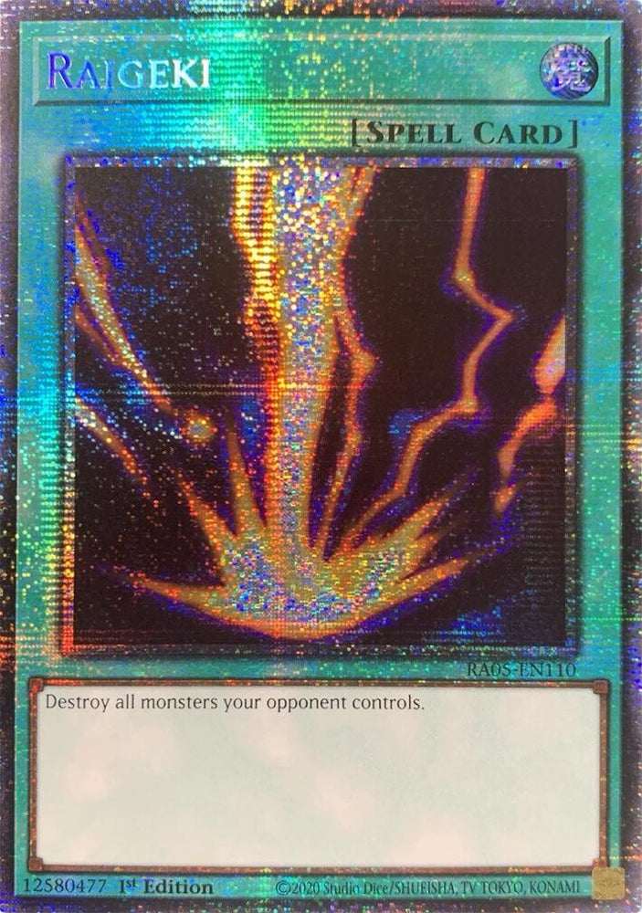Raigeki [RA05-EN110] Starlight Rare - Yugioh Cards For Your TCG Needs!