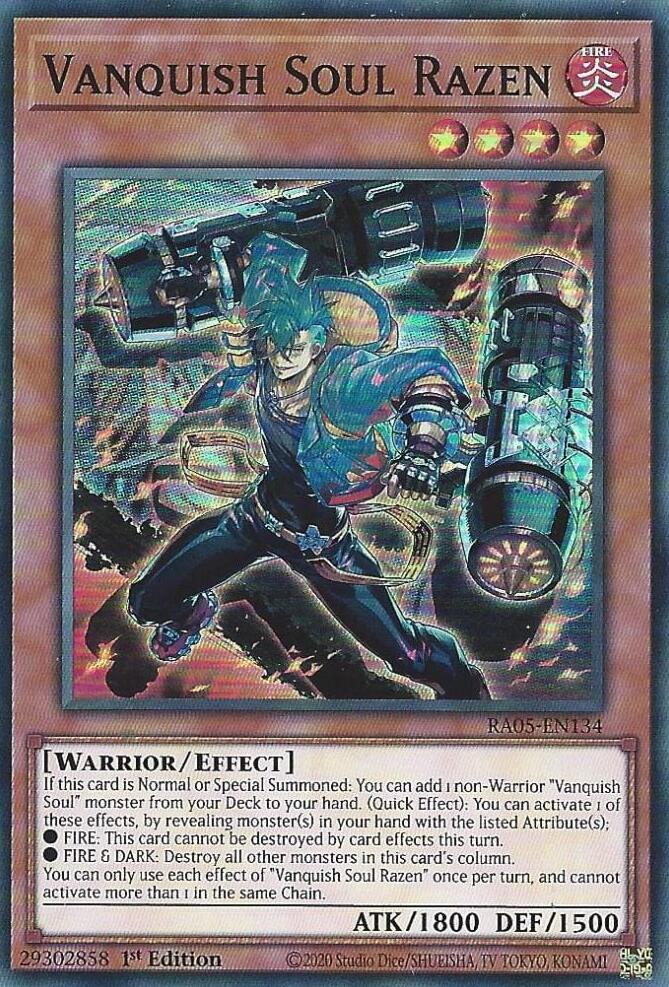 Vanquish Soul Razen [RA05-EN134] Super Rare - Yugioh Cards For Your TCG Needs!