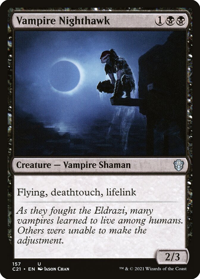 Vampire Nighthawk [Commander 2021] Magic: The Gathering