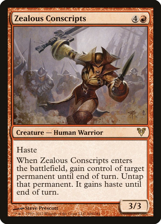 Zealous Conscripts [Avacyn Restored] Magic: The Gathering