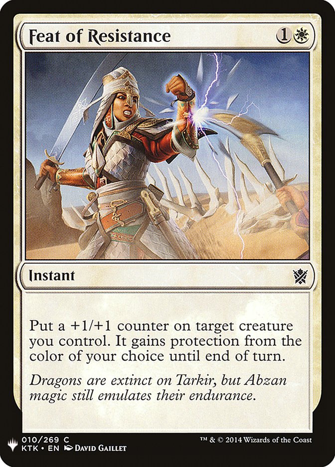Feat of Resistance [Mystery Booster] Magic: The Gathering
