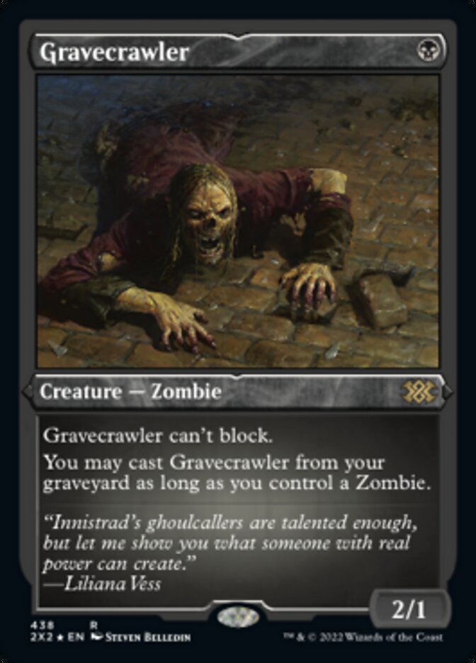 Gravecrawler (Foil Etched) [Double Masters 2022] Magic: The Gathering