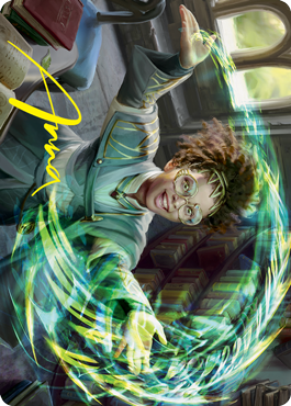 Eureka Moment Art Card (Gold-Stamped Signature) [Strixhaven: School of Mages Art Series] Magic: The Gathering