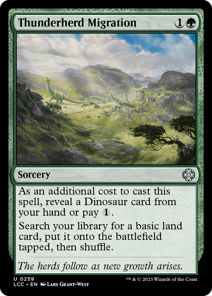 Thunderherd Migration [The Lost Caverns of Ixalan Commander] Magic: The Gathering