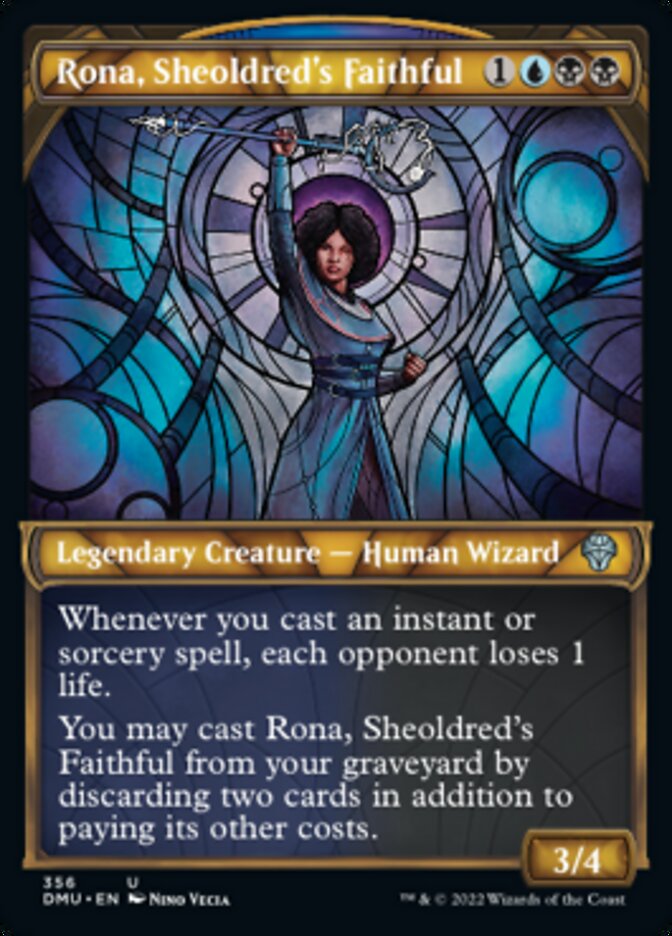 Rona, Sheoldred's Faithful (Showcase Textured) [Dominaria United] Magic: The Gathering