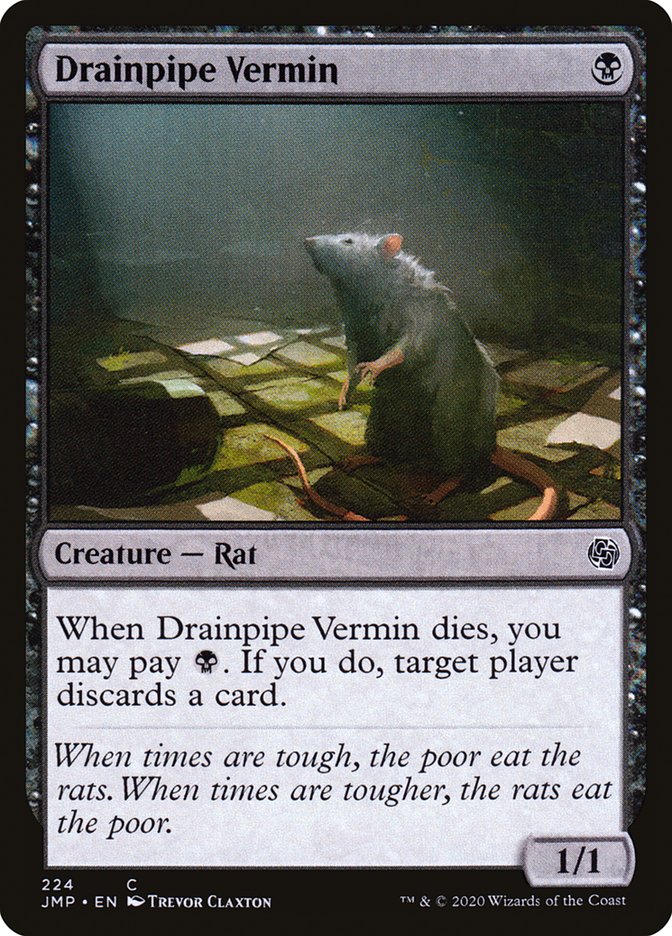 Drainpipe Vermin [Jumpstart] Magic: The Gathering