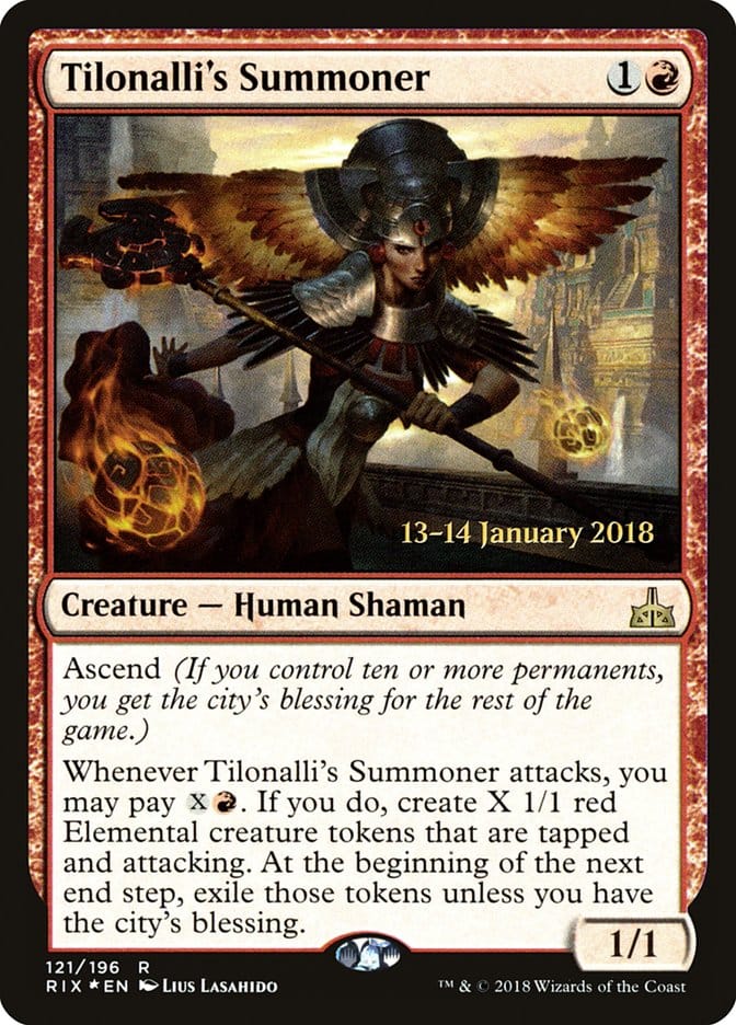 Tilonalli's Summoner [Rivals of Ixalan Prerelease Promos] Magic: The Gathering