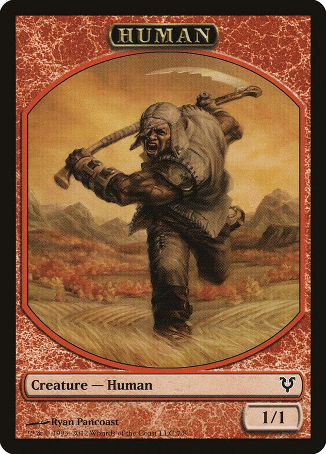 Human Token (7/8) [Avacyn Restored Tokens] Magic: The Gathering