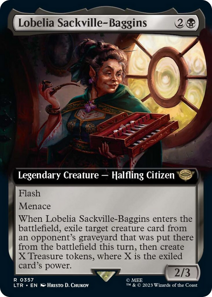 Lobelia Sackville-Baggins (Extended Art) [The Lord of the Rings: Tales of Middle-Earth] Magic: The Gathering