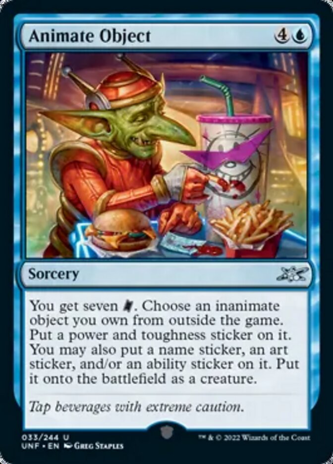 Animate Object [Unfinity] Magic: The Gathering