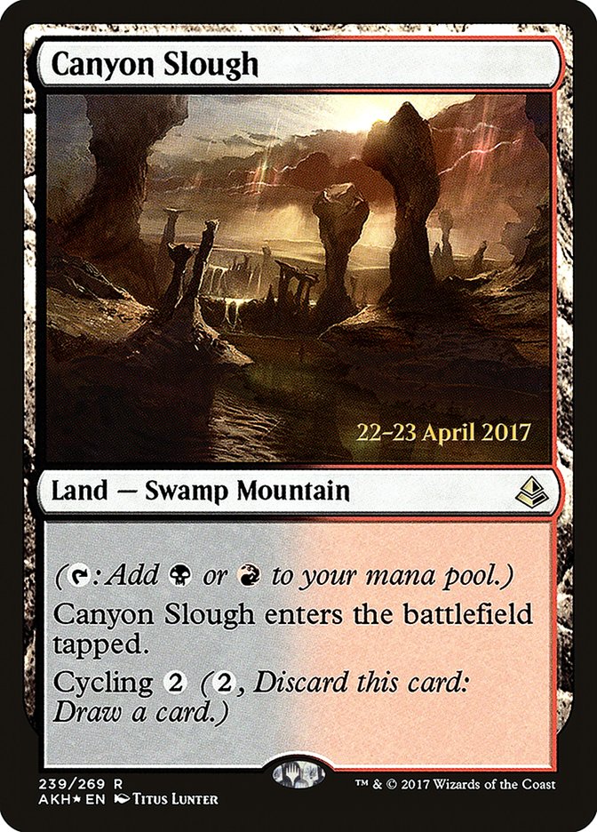 Canyon Slough [Amonkhet Prerelease Promos] Magic: The Gathering